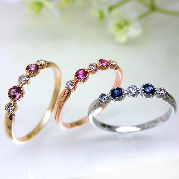 K18 リング ガーネット ゴールド 指輪 10号 ダイヤモンド 希少品 レア