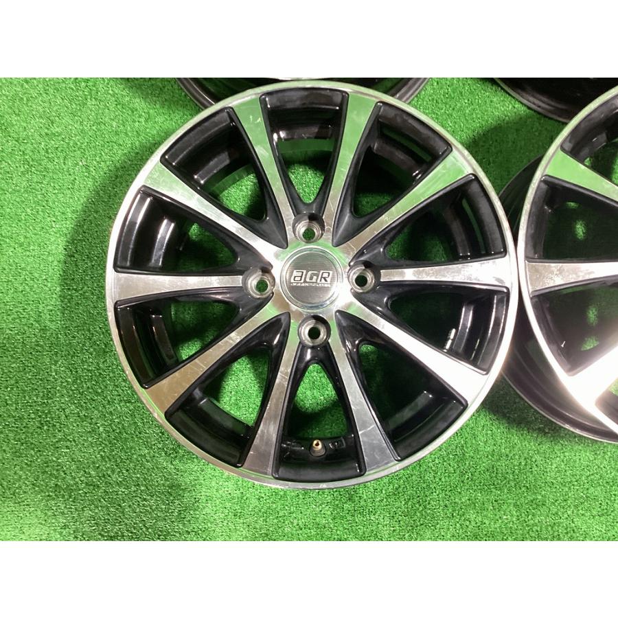 aG GRESSION 14インチアルミホイール 5.5J ＋50 4H PCD100 4本セット