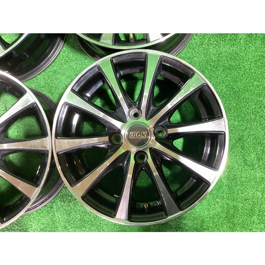 aG GRESSION 14インチアルミホイール 5.5J ＋50 4H PCD100 4本セット