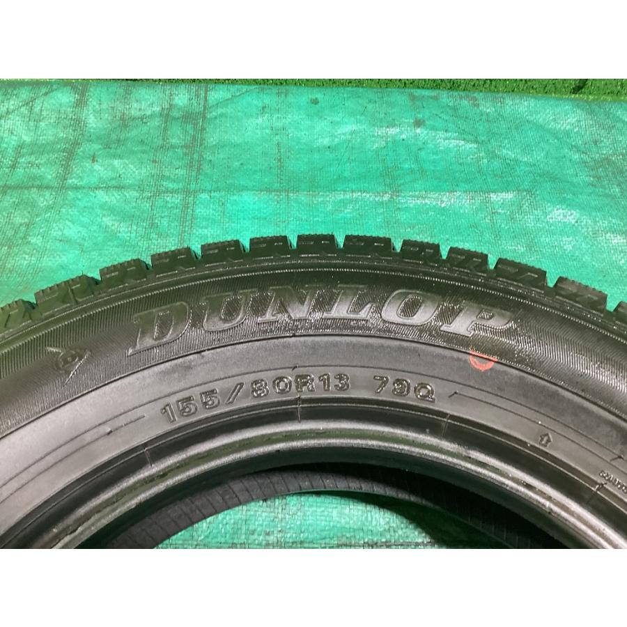 DUNLOP ダンロップ WM02 155/80R13 2022年製 冬タイヤ スタッドレスタイヤ 4本セット A8-1 EMの画像