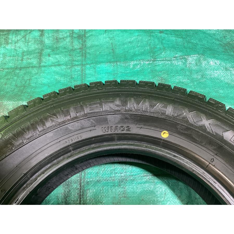 DUNLOP ダンロップ WM02 155/80R13 2022年製 冬タイヤ スタッドレスタイヤ 4本セット A8-1 EMの画像