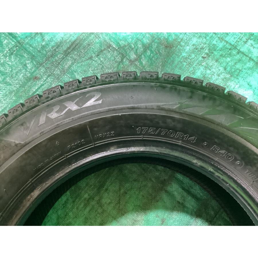 BS ブリヂストン VRX2 175/70R14 2021年製 冬タイヤ スタッドレスタイヤ 4本セット B2-1 EMの画像