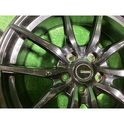 G-speed 17インチアルミホイール 7.0J ＋50 5H PCD100 4本セット O1-1 YM｜itamisyaryo｜05