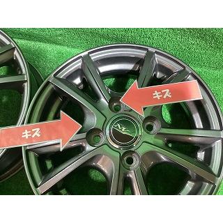 NIRVANA ４穴 ホイール×4本 NIRVANA NV 13インチアルミホイール 4.0J ＋42 4H PCD100 4本セット B0