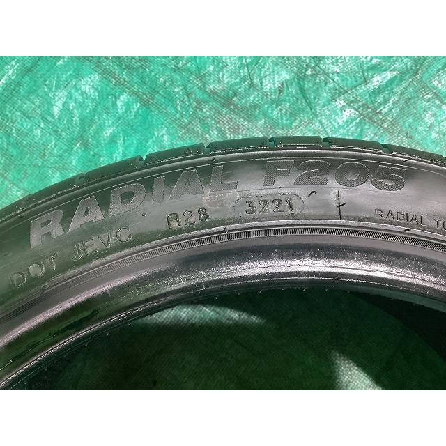 MINERVA RADIAL F205 205/40ZR17 17インチ 夏タイヤ 4本 22～23年製 バリ溝 プレマシー VW/ポロ アバルト 595/695等　(KTO432) MINERVA（ミネルバ） 205/40R17 MINERVA F205 タイヤ サマータイヤ