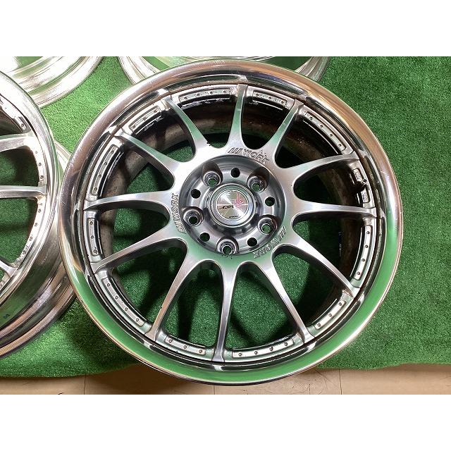 WORK XSA戦 17インチアルミホイール 7J ＋48 5H PCD114.3 4本セット O1  