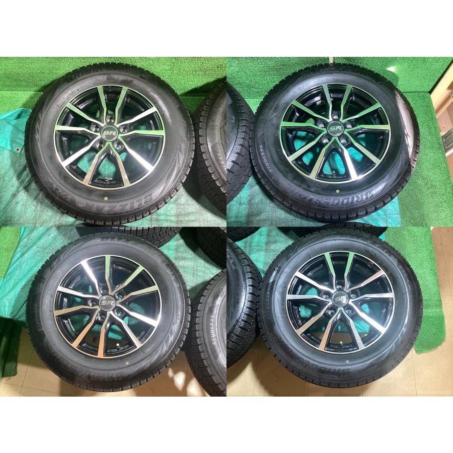 BS VRX2 205/65R15 22年 3本ホイル付＋ホイルのみ1本 ブリザック VRX2 BS 205/65R15 2022年製 冬タイヤ スタッドレスタイヤ