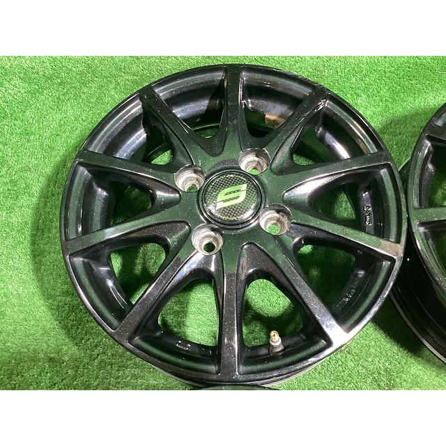 メーカー不明 ストレンジャー 13インチアルミホイール 4J ＋43 4H PCD100 4本セット I1-1 EMの画像