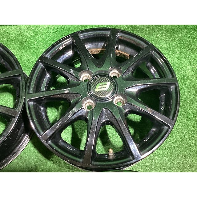 メーカー不明 ストレンジャー 13インチアルミホイール 4J ＋43 4H PCD100 4本セット I1-1 EMの画像