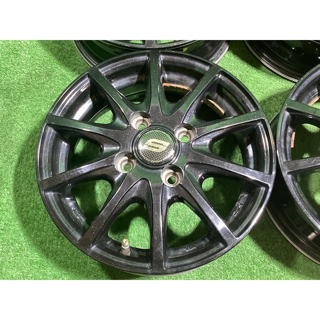 メーカー不明 ストレンジャー 13インチアルミホイール 4J ＋43 4H PCD100 4本セット I1-1 EMの画像