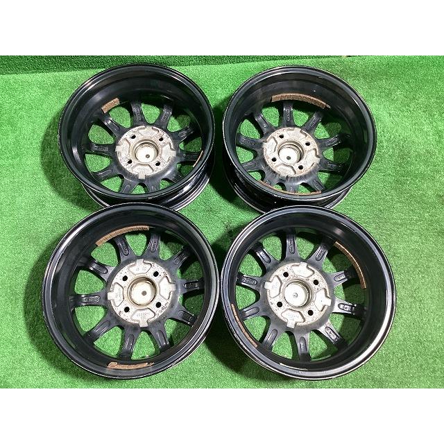 メーカー不明 ストレンジャー 13インチアルミホイール 4J ＋43 4H PCD100 4本セット I1-1 EMの画像