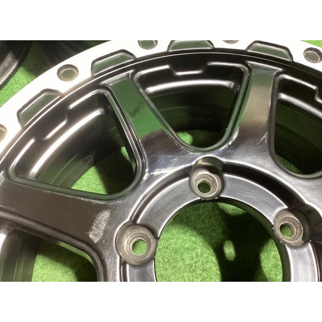 マナレイ 16インチアルミホイール 5.5J ＋22 5H PCD139.7 4本セット K0 
