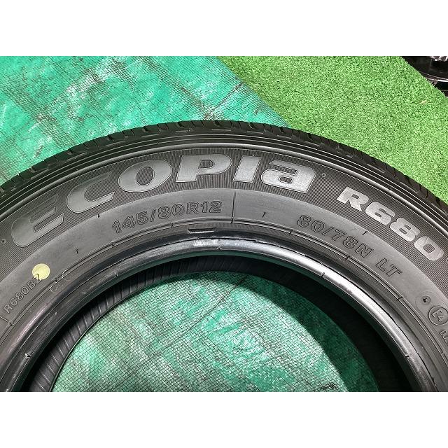 BRIDGESTONE（ブリヂストン） R680 145/80R12 80/78N LT 2021年製 夏 