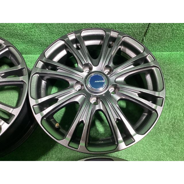 YFC ABATIS 15インチアルミホイール 6J ＋43 5H PCD114.3 4本セット G1-1 EMの画像