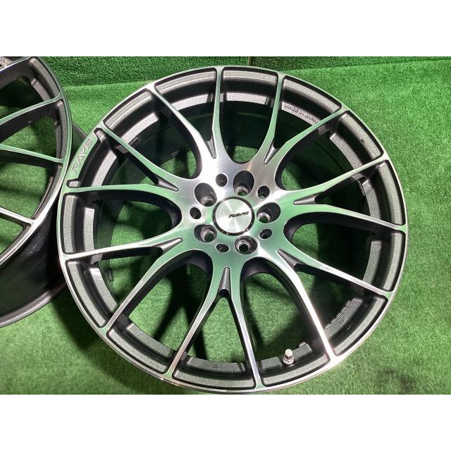 RAYS ホムラ2X7 19インチアルミホイール 8J ＋48 5H PCD100 2本セット