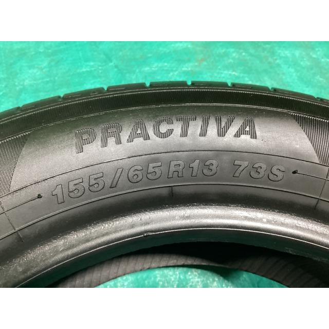 【3127】22/23年 155/65R13 プラクティバ ホンダ鉄ホイール 4本 イエローハット（YellowHat） プラクティバ 155/65R13 2022年製 夏