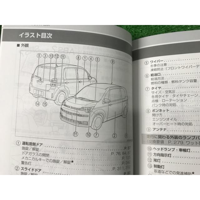 トヨタ（TOYOTA） スペイド ノ-52 取扱説明書 M52E58 01999-52E58 2014