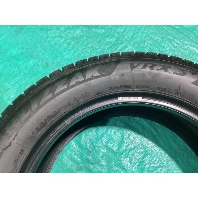 送料無料◆185/60R15/冬4本/残溝約7㎜/製造2022年/BS/VRX3 BS VRX3 185/60R15 激溝 22年製！ - メルカリ