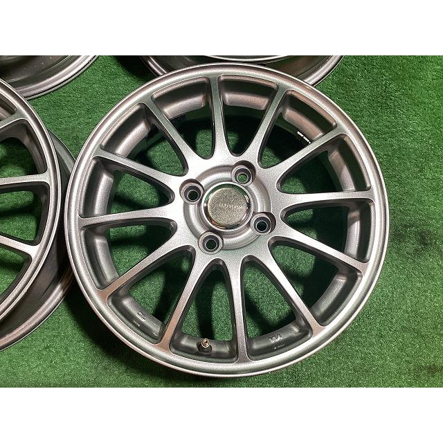 エコフォルム　アルミホイール 4本　フーガで使用 ECO FORME BS 15インチアルミホイール 4.5J ＋47 4H PCD100 4本セット