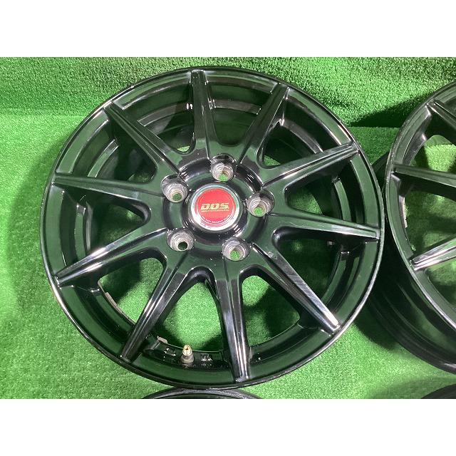 DOS 15×6J　5穴PCD114.3　IN値45 （4本） BADX DOS 15インチアルミホイール 6J ＋52 5H PCD114.3 4本セット Q1-2