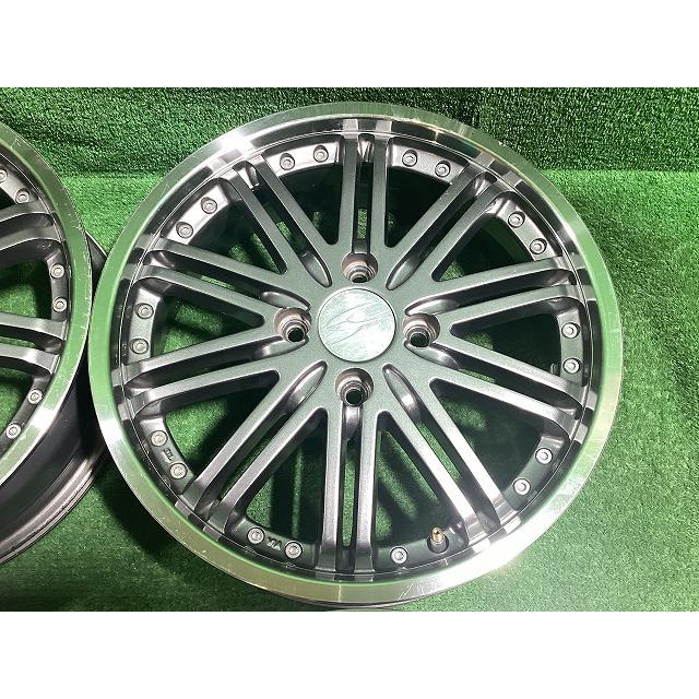 BADX S-HOLD 15インチアルミホイール 5J ＋45 4H PCD100 4本セット B0