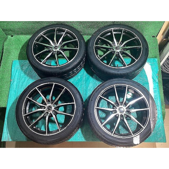 ホットスタッフ 18x7.5JJ +55 5H PCD114.3 ラウフェン 225/45ZR18 24年 