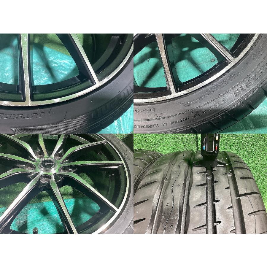 ホットスタッフ 18x7.5JJ +55 5H PCD114.3 ラウフェン 225/45ZR18 24年