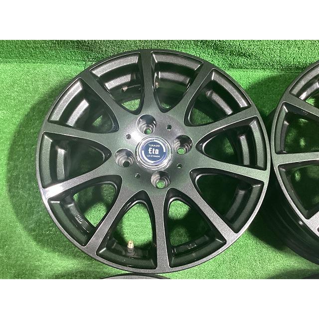 阿部商会 LA STRADA TIRADO Eta 14インチアルミホイール 5.5J ＋40 4H PCD100 4本セット H3-3 EMの画像