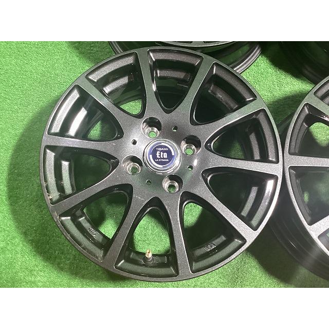 阿部商会 LA STRADA TIRADO Eta 14インチアルミホイール 5.5J ＋40 4H PCD100 4本セット H3-3 EMの画像
