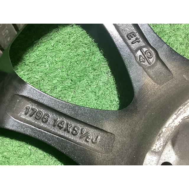 阿部商会 LA STRADA TIRADO Eta 14インチアルミホイール 5.5J ＋40 4H PCD100 4本セット H3-3 EMの画像