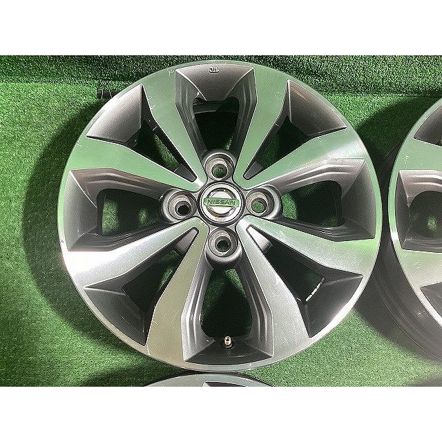 ニッサン純正 B21Aデイズルークス 15インチアルミホイール 4.5J ＋46 4H PCD100 4本セット L3-2 EMの画像