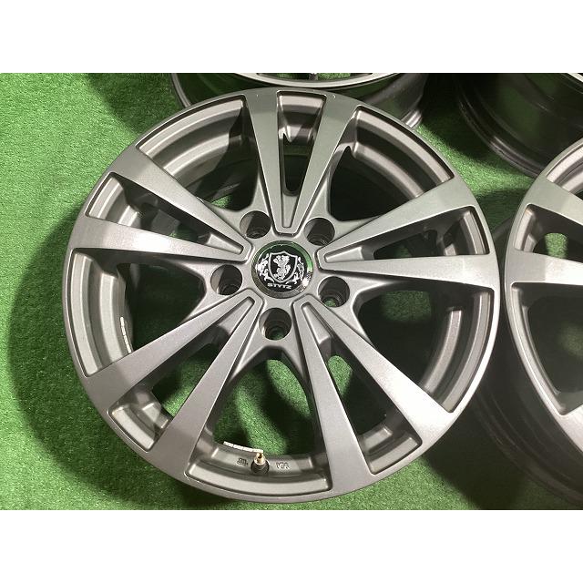mwⅡ 社外ホイール 16インチ 4本 6.5J5HPCD114.3+45 アイシス オーリス等 (VHJ75) クレジットカード QR決済可能 KOSEI STYTZ 16インチアルミホイール 6.5J ＋40 5H PCD114.3 4本セット
