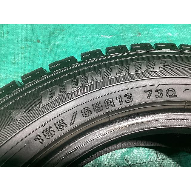 DUNLOP ダンロップ WM02 155/65R13 2023年製 冬タイヤ スタッドレスタイヤ 4本セット A4-1 GSの画像