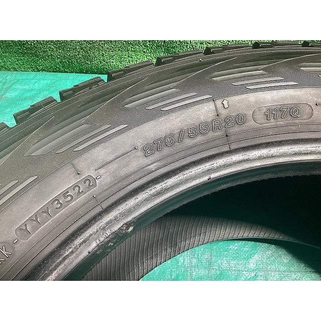 YOKOHAMA GO75 275/55R20 2022年製 冬タイヤ スタッドレスタイヤ 4本セット H1 EMの画像
