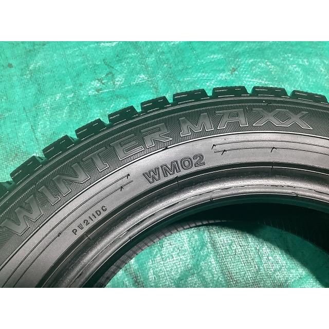 DUNLOP WM02 155/65R13 2023年製 冬タイヤ スタッドレスタイヤ 4本セット A4-2 EMの画像