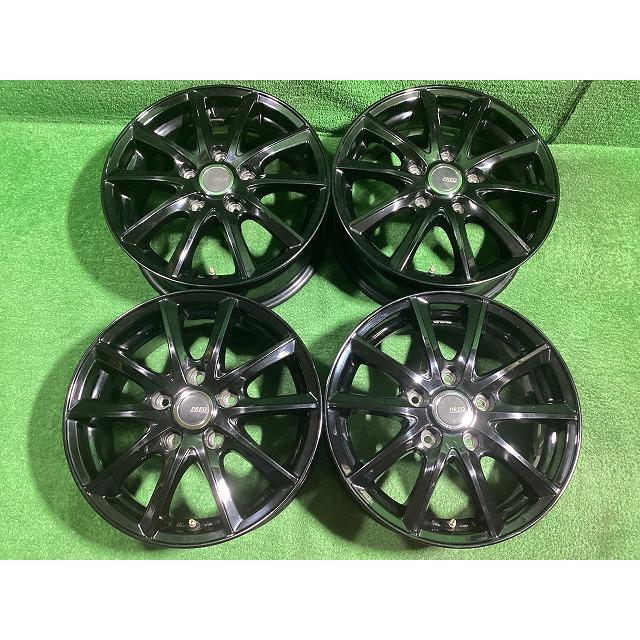 ブリヂストン PREO 15インチアルミホイール 6J ＋53 5H PCD114.3 4本 