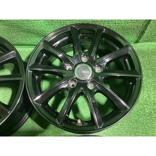 ブリヂストン PREO 15インチアルミホイール 6J ＋53 5H PCD114.3 4本 