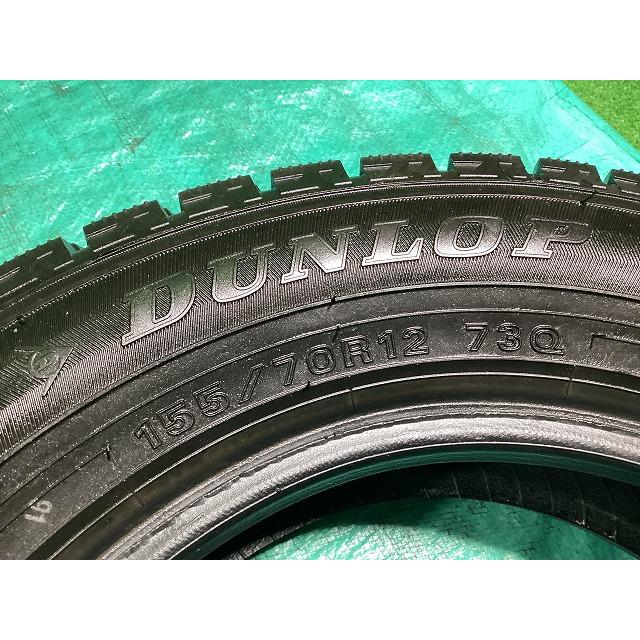 DUNLOP ダンロップ WM02 155/70R12 2023年製 冬タイヤ スタッドレスタイヤ 4本セット A7-3 GSの画像