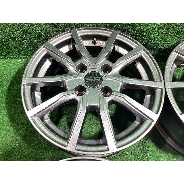 レアマイスター エルベVスポーク 14インチアルミホイール 5.5J ＋38 4H PCD100 4本セット I0-4 EMの画像