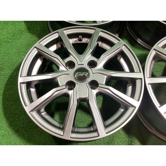 レアマイスター エルベVスポーク 14インチアルミホイール 5.5J ＋38 4H PCD100 4本セット I0-4 EMの画像