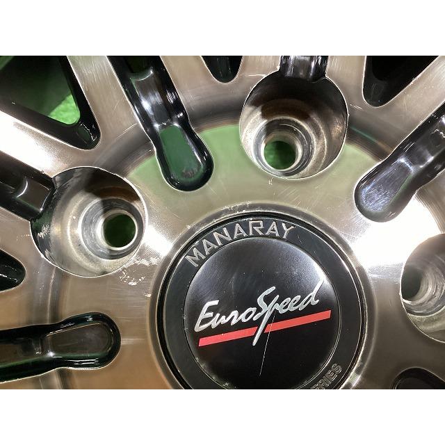 マナレイ ユーロスピード 15インチアルミホイール 6J ＋52 5H PCD114.3 4本セット G0-4 GSの画像