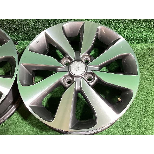 ミツビシ純正 B11A ekスペースカスタム 15インチアルミホイール 4.5J ＋46 4H PCD100 4本セット L2-4 GSの画像