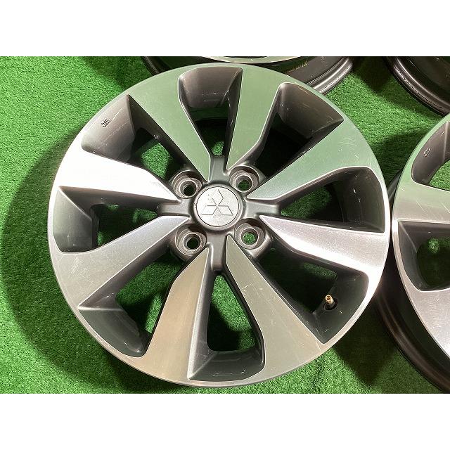 ミツビシ純正 B11A ekスペースカスタム 15インチアルミホイール 4.5J ＋46 4H PCD100 4本セット L2-4 GSの画像
