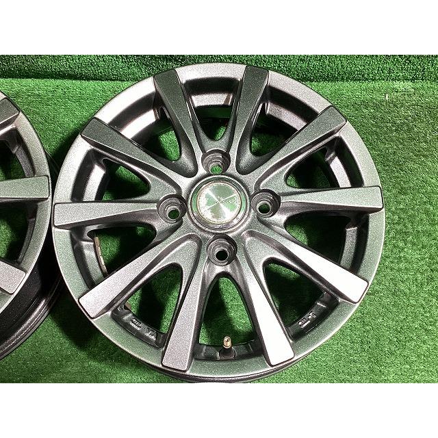 決まりました。アルミホイル　5J-13 100  4H  4本セット　中古品　 YFC GRASS 13インチアルミホイール 4J ＋42 4H PCD100 4本セット A1-3