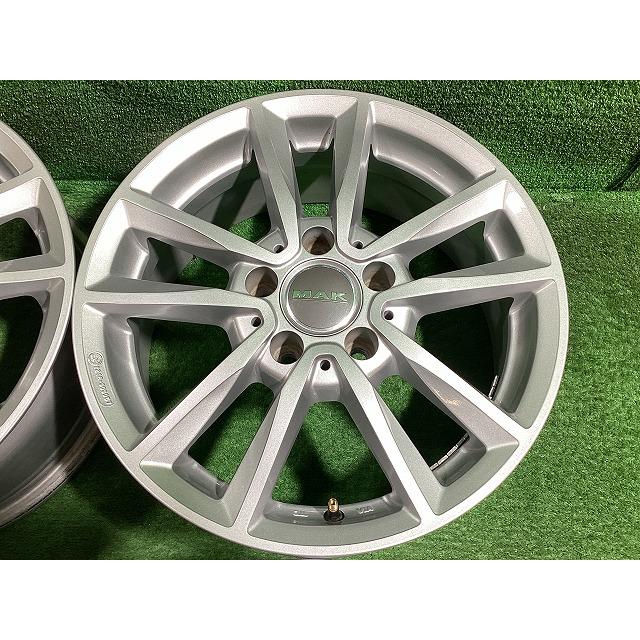 ベンツCクラスW204 W205にMAK 16インチ極上品2本セット送料込② MAK BREMEN メルセデスベンツ Cクラス W204/W205用 16インチアルミ