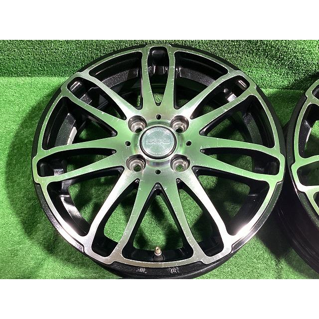 フジ BRANDLE G72 15インチアルミホイール 4.5J ＋45 4H PCD100 4本セット A3-3 GSの画像