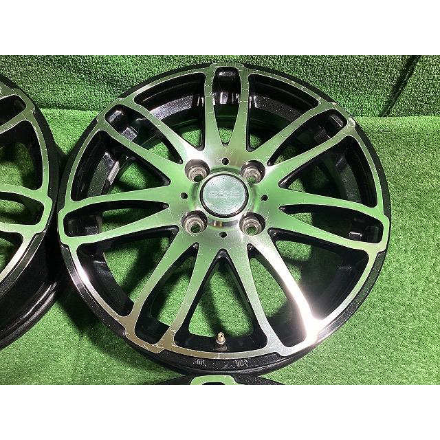 フジ BRANDLE G72 15インチアルミホイール 4.5J ＋45 4H PCD100 4本セット A3-3 GSの画像