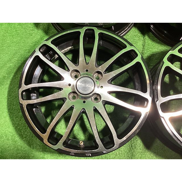 フジ BRANDLE G72 15インチアルミホイール 4.5J ＋45 4H PCD100 4本セット A3-3 GSの画像