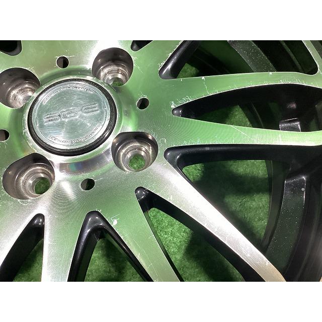 フジ BRANDLE G72 15インチアルミホイール 4.5J ＋45 4H PCD100 4本セット A3-3 GSの画像