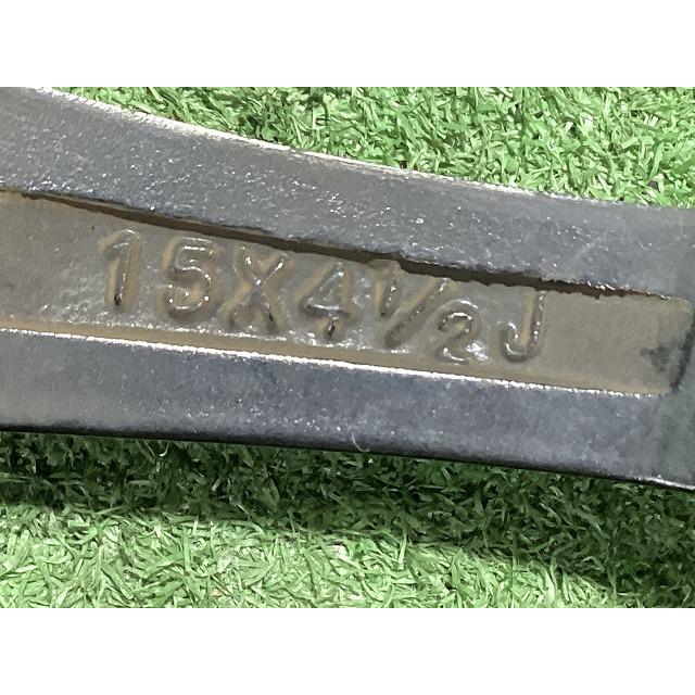 フジ BRANDLE G72 15インチアルミホイール 4.5J ＋45 4H PCD100 4本セット A3-3 GSの画像